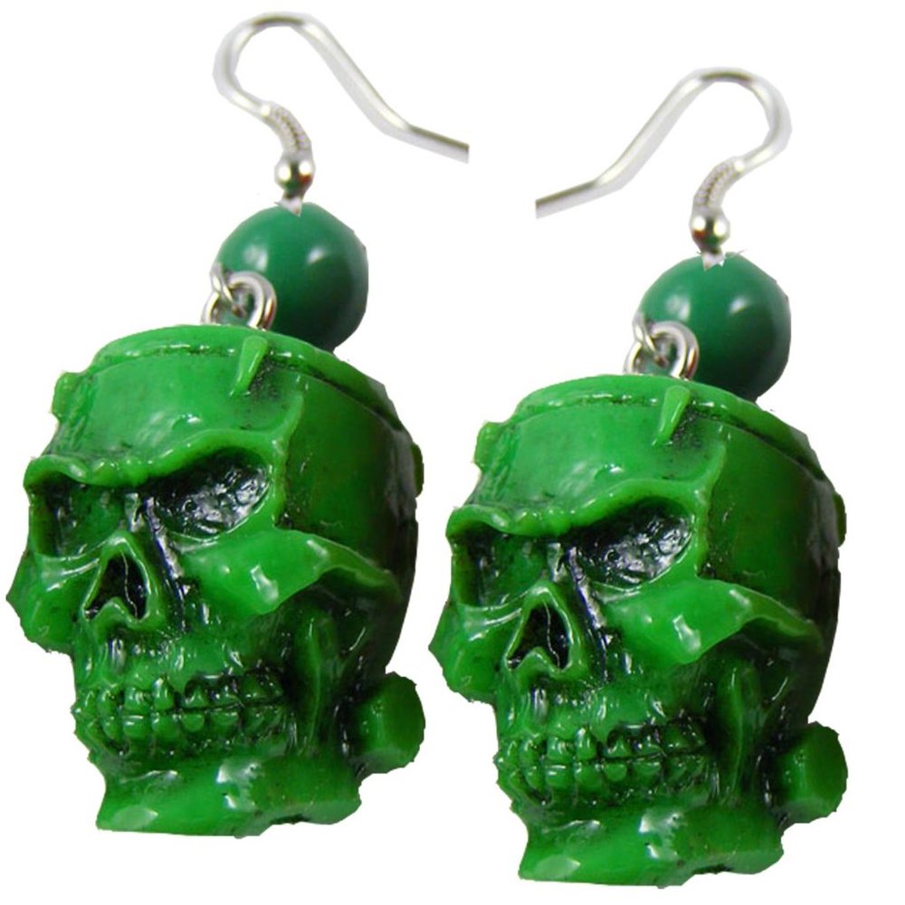 KREEPSVILLE 666 - GREEN MONSTER EARRINGS